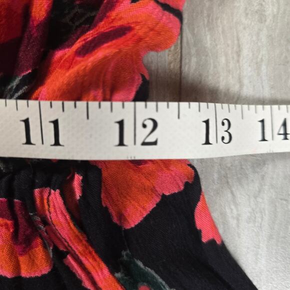 Billabong Midnight Hour Sleeveless Floral Romper Size Medium - Picture 5 of 8